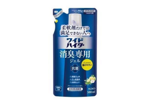  KAO Дезодорирующий гель "Wide Haiter" для белья против неприятного запаха 500 мл, фото 1 