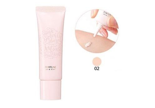  KOSE Fortune Serum Tint Tone Up Primer 02 Устойчивая увлажняющая основа под макияж, тон: розово-бежевый, 30г., фото 1 