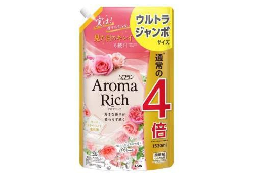  LION Кондиционер-ополаскиватель для белья Aroma Rich Diana 1520мл, фото 1 